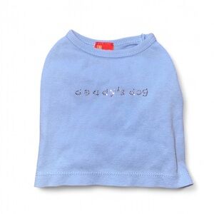 🐾 The Dog Squad "Daddy's Dog" Rhinestone Baby Blue Tee - M